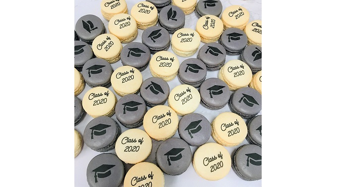 Graduation Macarons in Minneapolis